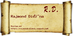 Rajmond Diána névjegykártya